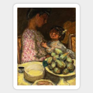 a plate of figs 1921 - Pierre Bonnard Sticker